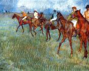 埃德加 德加 : Jockeys in the Rain